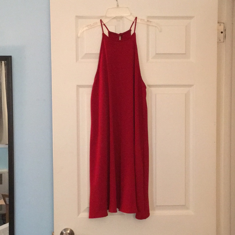 Everly Red Shift Dress Size S